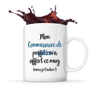 Mug Commissaire De Police Préféré Tasse Cadeau Travail Métier Départ Retraite Collègue Anniversaire Noël