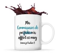 Mug Commissaire De Police Préférée Tasse Cadeau Travail Métier Départ Retraite Collègue Anniversaire Noël