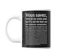 Mug Comptable Bon Ou Mauvais Tasse Cadeau Personnalisé