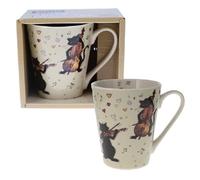 MUG CONIQUE 350 ML + BOITE OUVERTE BUG ART CHAT MUSIQUE - KIUB