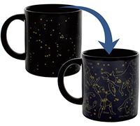Mug Constellation de chaleur changeante - Nouvelles étoiles dorées - Ajoutez du café ou du thé et 11 constellations apparaissent - Venez dans une boîte-cadeau amusante