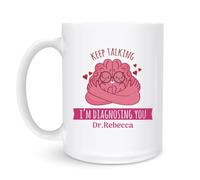 Mug Continuez À Parler, Je Vous Diagnostique 330Ml Tasses Impression Porcelaine Tasse Pour Lait Chocolat Chaud Collègue