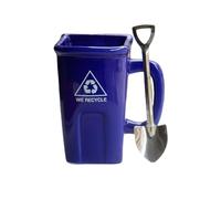 Mug Corbeille De Recyclage - Tasse en Céramique avec Poignée,Tasses pour Chocolat Chaud | Pour Restaurant Cuisine Hôtel Bureau Salle À Manger Table De Chevet Enseignants Collectionneurs Anniversaire F