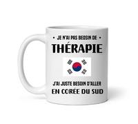 Mug Corée du Sud thérapie départ voyage vacances Tasse Corée du Sud