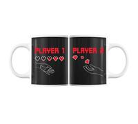 Mug Couple - Duo Amour - Porcelaine - 325 ml - Compatible Lave-Vaisselle - Design Contemporain