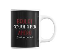 Mug Course À Pied C'est Ma Routine Tasse Humour