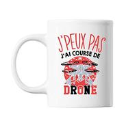 Mug Course de drone j'peux pas Blanc