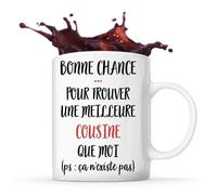 Mug Cousine Ça N'existe Pas Tasse Cadeau Famille Amis Anniversaire Noël Cousin Cousine