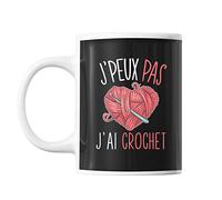 Mug Crochet j'peux pas Noir