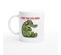 Mug Crocodile Humour Animal J'aime Pas Les Gens