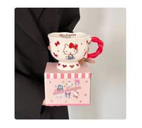 Mug cup Hello Kitty tasse céramique avec poignée torsadée et coffret cadeau