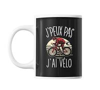 Mug Cyclisme vélo j'peux pas Noir