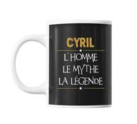 Mug Cyril Prénom Mythe Légende Tasse Cadeau Personnalisé
