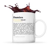Mug Damien Avis Copain Recommandation Copine Tasse Couple Saint Valentin Cadeau Famille Anniversaire Noël