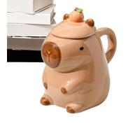 Mug d'animaux en céramique - Tasses animales mignonnes 3D | Tasses de thé créatives | Conception de poignée arrondie pour l'anniversaire de Noël Nouvel An