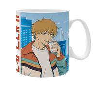 ABYstyle Mug CHAINSAW MAN Denji & Pochita – Produit officiel, 460 ml, céramique haute qualité