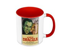 Mug de Couleur Qualité Premium Rouge - Scars of Dracula Vieille Affiche de Film Rétro Poster Cinéma Vintage Horreur - Tasse avec anse et intérieur de couleur