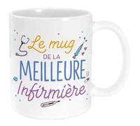 Mug de la meilleure infirmière / Dimensions : 11,5 x 8 x 9,7 cm