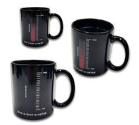 Mad Monkey – Tasse amusante «I Give a Shit» – Baromètre d'ambiance à changement de couleur 330 ml