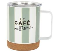 Mug de Transport liège et INOX AU BISTROT 42 cl Coloris Vert