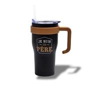 Mug de transport THE CONCEPT FACTORY 60 cl | Isolation thermique, design moderne, pratique café, thé, smoothies, noir