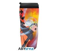 Mug de Voyage - ABYSSE - Naruto Shippuden - 355 ml - Plastique Isolant - Anti-Dérapant