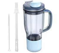 Mug de Voyage avec Couvercle pour Ninja BlendBoss Blender DB351 & DB301 Série, Tumbler Gobelet de Rechange avec Paille Amovible Compatible avec Blender Ninja Blend Boss (Cyberespace)