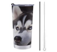 Mug de voyage isotherme en acier inoxydable avec couvercle anti-déversement pour le café et le thé, garde les boissons chaudes ou froides
