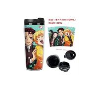 Mug de voyage STACK isotherme en plastique portable - couvercle à vis - Demon Slayer #1 (400ml)