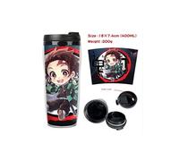 Mug de voyage isotherme en plastique portable - couvercle à vis - Demon Slayer #11 (400ml)
