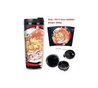 Mug de voyage STACK isotherme en plastique portable - couvercle à vis - Demon Slayer #14 (400ml)
