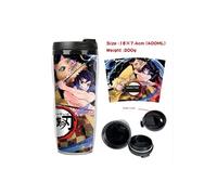 Mug de voyage isotherme en plastique portable - couvercle à vis - Demon Slayer #21 (400ml)