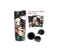 Mug de voyage STACK isotherme en plastique portable - couvercle à vis - Demon Slayer #32 (400ml)