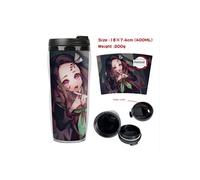 Mug de voyage STACK isotherme en plastique portable - couvercle à vis - Demon Slayer #35 (400ml)