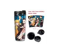 Mug de voyage isotherme en plastique portable - couvercle à vis - Demon Slayer #6 (400ml)