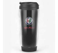 Mug de Voyage pour Alfa Romeo Giulietta Giulia Stelvio Mito 147 156 159 Brera GT Mug Isotherme Anti-Fuite Bouteille d'eau Isotherme Café Boissons Chaudes et Froides Flacon,B