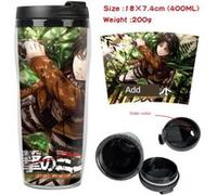 Mug de voyage STACK isotherme en plastique portable - couvercle à vis - Attack on Titan #7 (400ml) G