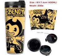 Mug de voyage STACK isotherme en plastique portable - couvercle à vis - Bendy #5 (400ml) G