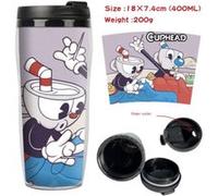 Mug de voyage STACK isotherme en plastique portable - couvercle à vis - Cuphead #4 (400ml) G