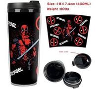 Mug de voyage STACK isotherme en plastique portable - couvercle à vis - Deadpool #1 (400ml) G