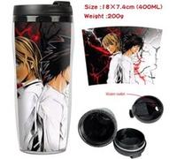 Mug de voyage STACK isotherme en plastique portable - couvercle à vis - DEATH NOTE #4 (400ml) G