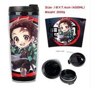 Mug de voyage STACK isotherme en plastique portable - couvercle à vis - Demon Slayer #11 (400ml) G