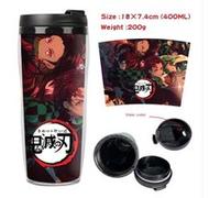 Mug de voyage STACK isotherme en plastique portable - couvercle à vis - Demon Slayer #18 (400ml)