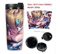 Mug de voyage STACK isotherme en plastique portable - couvercle à vis - Demon Slayer #20 (400ml)