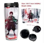 Mug de voyage STACK isotherme en plastique portable - couvercle à vis - Demon Slayer #26 (400ml)