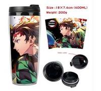Mug de voyage STACK isotherme en plastique portable - couvercle à vis - Demon Slayer #28 (400ml) G