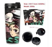 Mug de voyage STACK isotherme en plastique portable - couvercle à vis - Demon Slayer #32 (400ml)