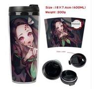 Mug de voyage STACK isotherme en plastique portable - couvercle à vis - Demon Slayer #35 (400ml)