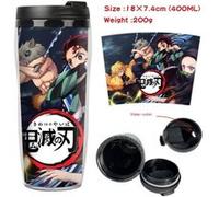 Mug de voyage STACK isotherme en plastique portable - couvercle à vis - Demon Slayer #38 (400ml) G