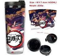 Mug de voyage STACK isotherme en plastique portable - couvercle à vis - Demon Slayer #44 (400ml) G